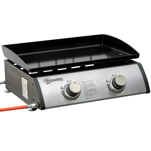 Outsunny portable gas plancha - outsunny,