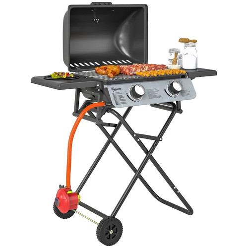 Portable foldable gas barbecue - foldable,