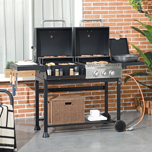 Dual fuel bbq - bbq, grill,